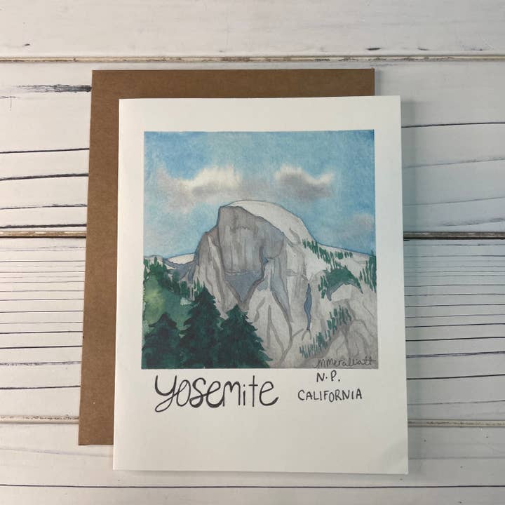 Yosemite NP National Park Greeting Card -Blank inside for wholesale by Two Deserts