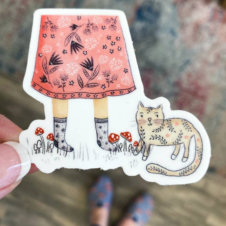 Hallo, Kitty Sticker voor wholesale door Forest & Fauna Paper Co.