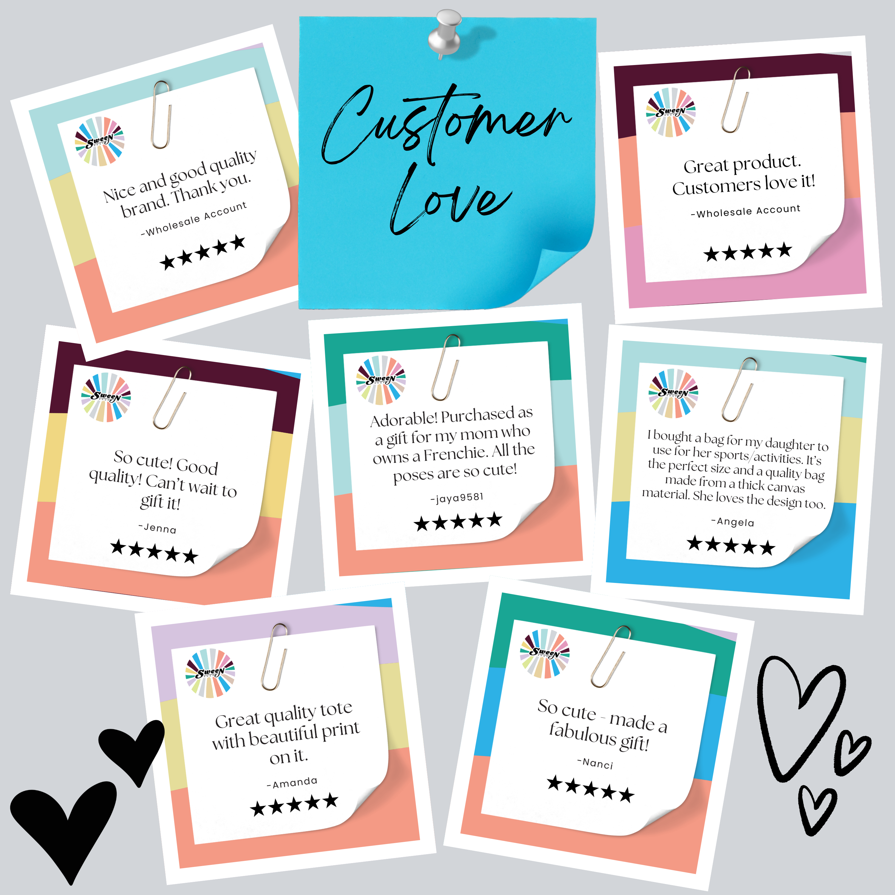 Sween Shop – Engroshandel Tote bag - Unisex – Schæferhund bomuldslærredstaske kæledyr hund gave sommer10