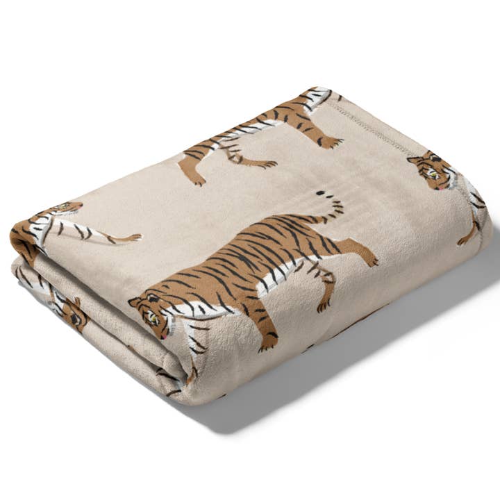 Clairebella Personalized Gifts & Pillows - Wholesale Throw Blanket - Tiger Blanket | Throw Blanket | Warm Minky Plush Blanket8