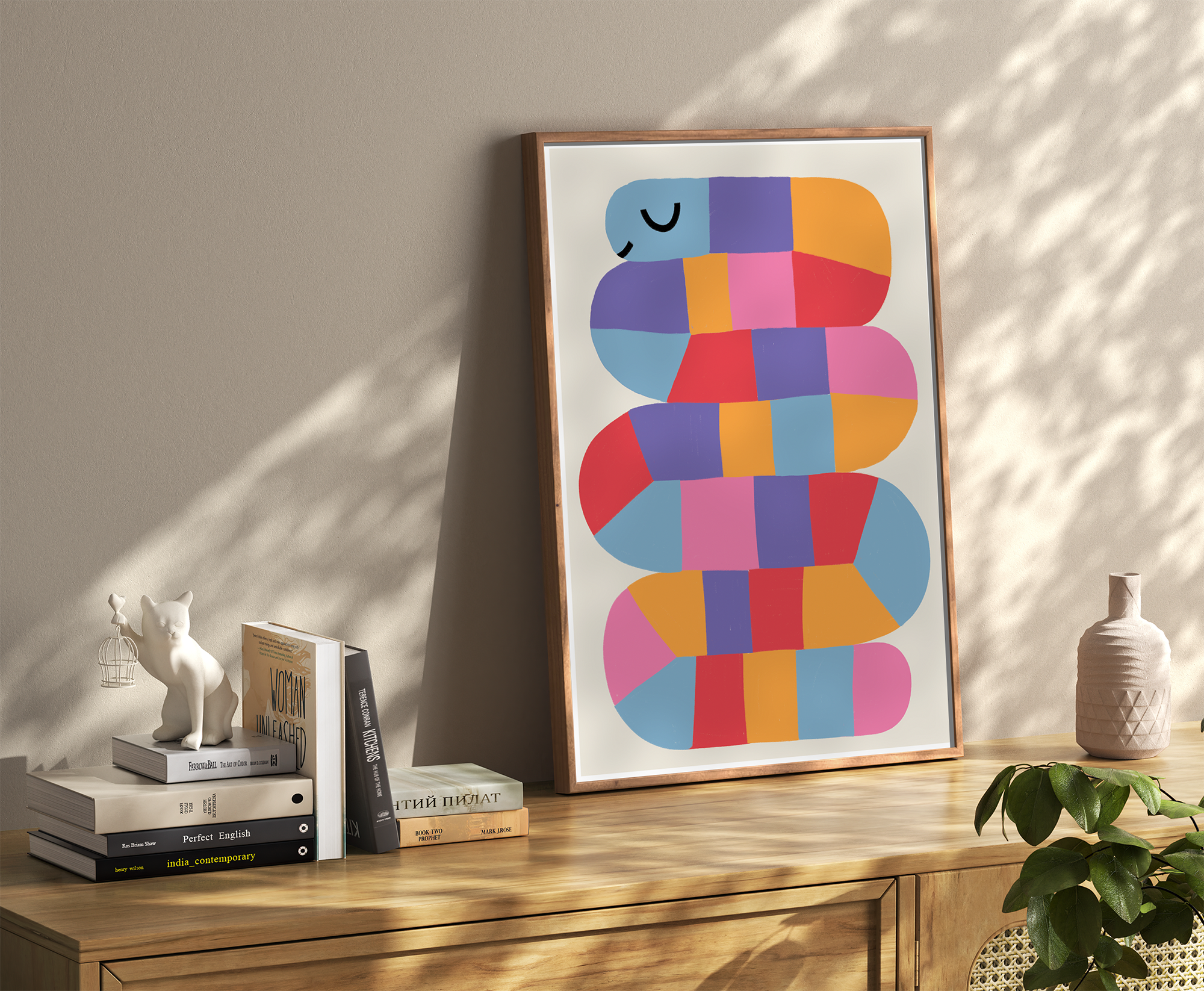 Matilde Horta – Engroshandel Kunsttryk – Børn og baby – Dorminhoca orm - Vægkunst illustration print - A3 eller A43