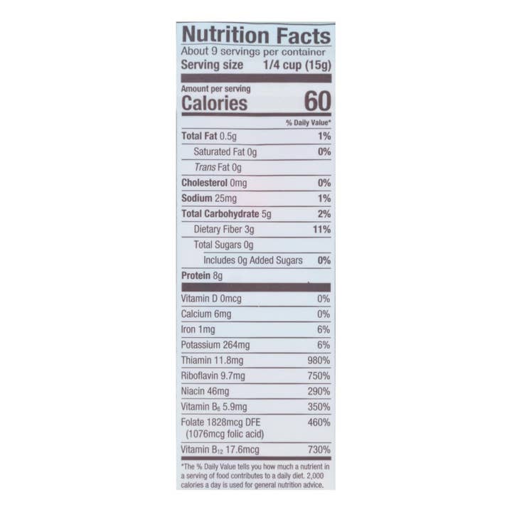 Everyday Supply Co - Wholesale Bread Mix - Bob's Red Mill - Yeast Nutritional Lg Flke - Case Of 4-5 Oz1