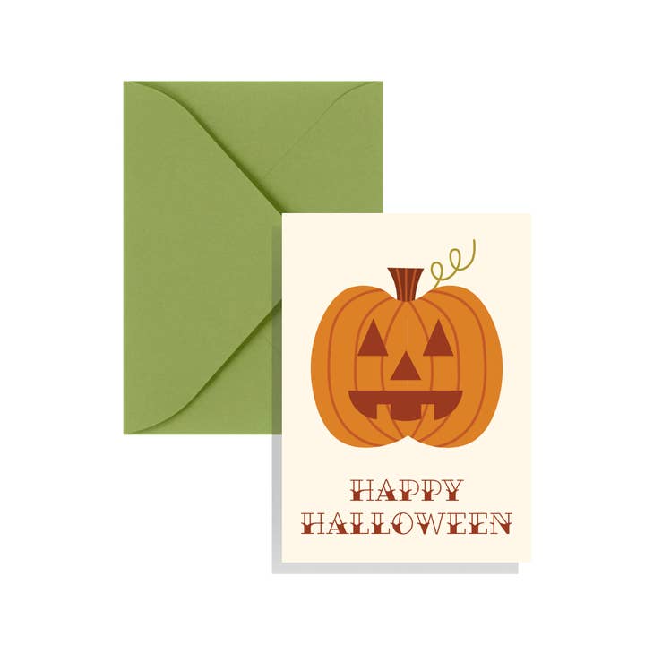 Cartão de Invólucro Jack-O-Latern por atacado de KGS Design Studio