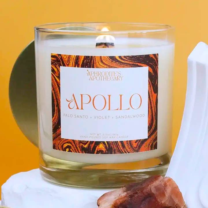 Apollo Candle for wholesale by Aphrodite's Apothecary