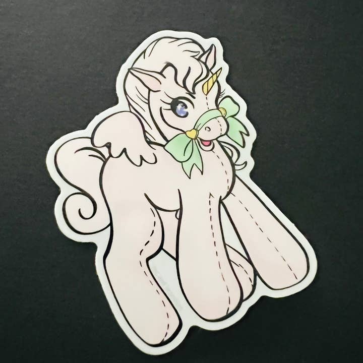 Pegasus Horse Fantasy Pony Vinyl Sticker for wholesale by Fox and Brambles
