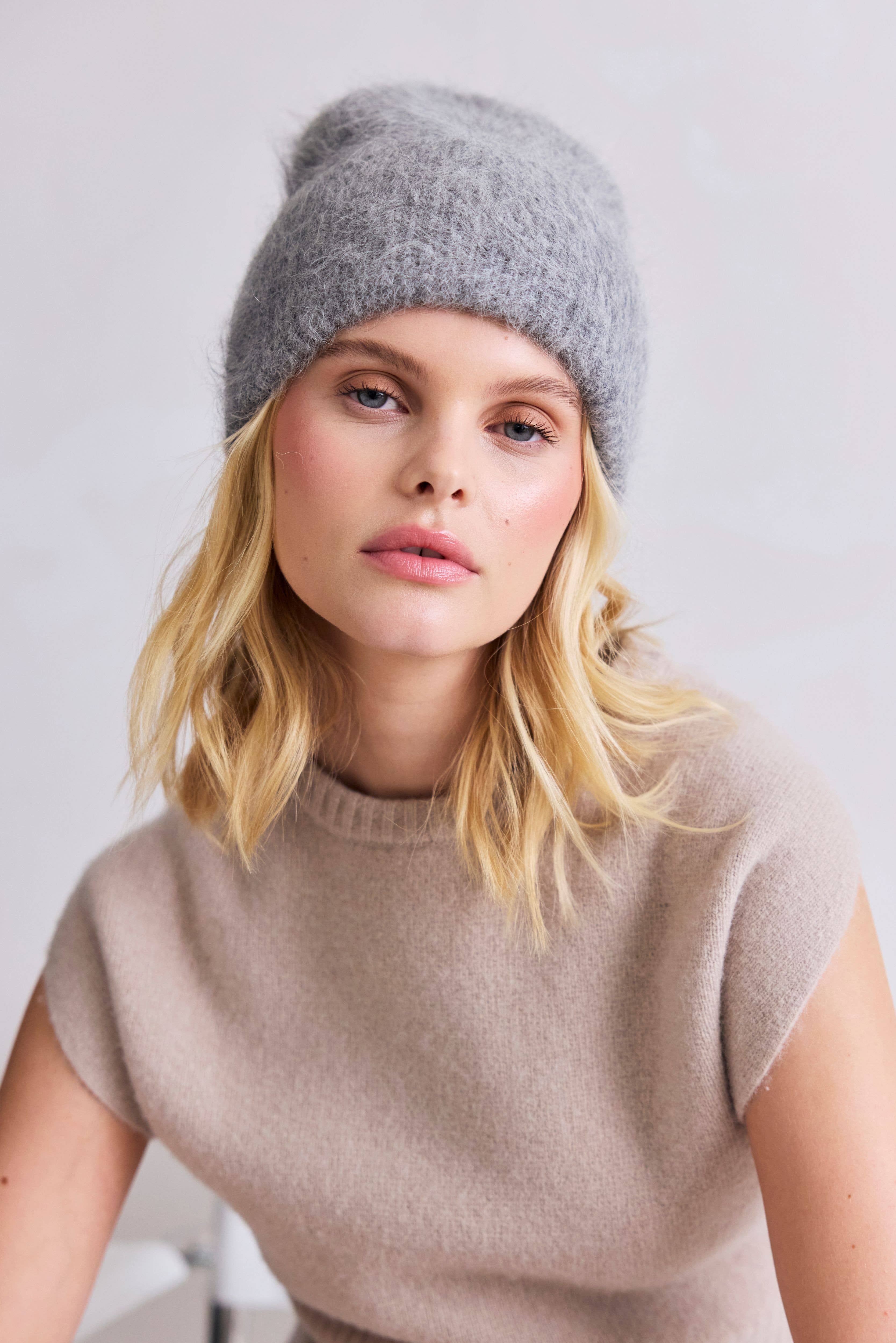 Arctic Fox & Co. - North America - Vente Bonnet – unisexe - Le Bonnet Alpaga - Gris Blizzard - FW252
