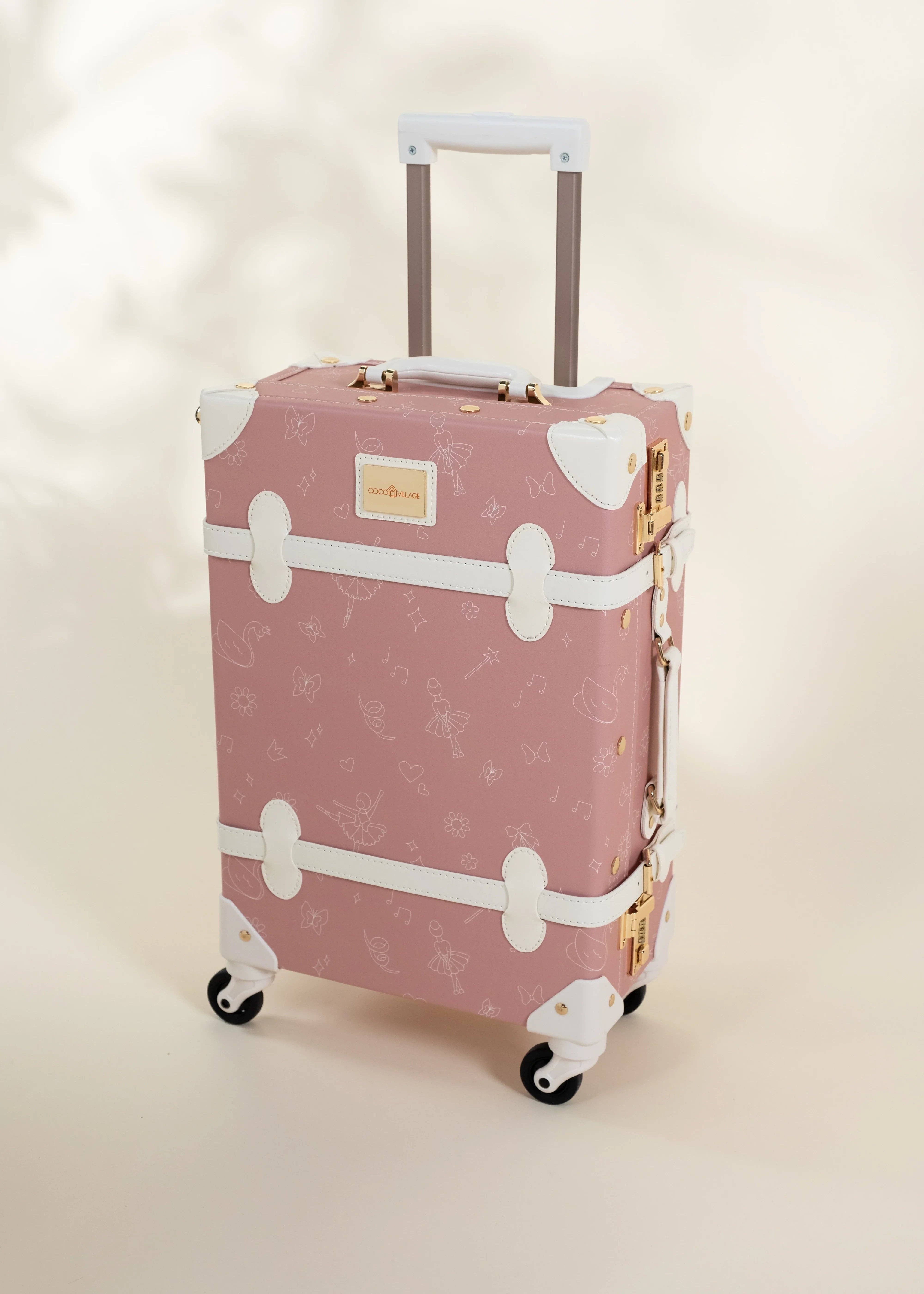 Coco Village - Wholesale Luggage - Kids - Vegan Leather Carry-On Suitcase - Ballerina0