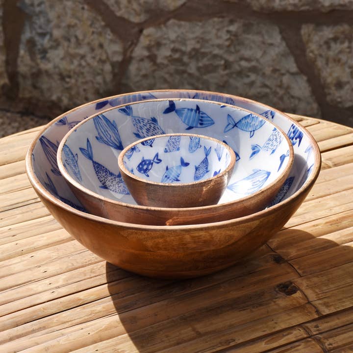 Maya Mallorca - Wholesale Serve Bowl - MEDIUM MANGO WOOD BOWL -FORMENTERA1