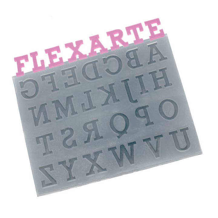 Molde de silicona para letras del alfabeto de University Font para venta al por mayor de Flexarte USA