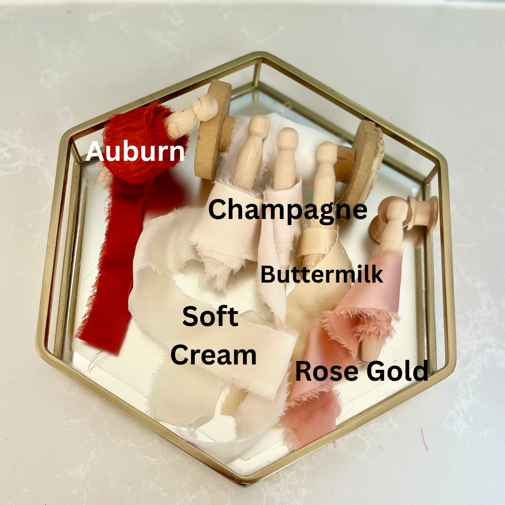 Olive Lane - Vente Ruban – emballage cadeau - Ruban en soie à bords bruts, rouleau de 10 m, disponible en plus de 30 couleurs1