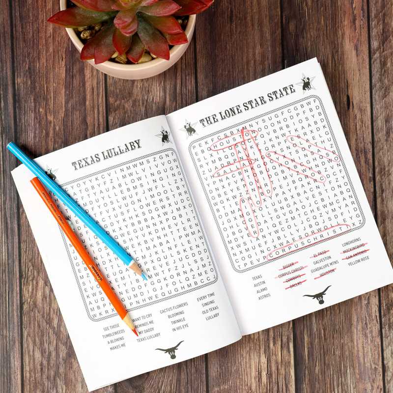 Simon & Schuster - Wholesale Coloring & Activity Book - Adult - All About Texas Word Search by Editors of Thunder Bay Press3