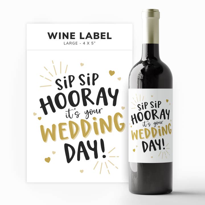 Étiquette de vin - Cadeau de mariage, Fête, Monsieur et Madame, Boutique de mariage pour la vente par Kreate Paper Co.