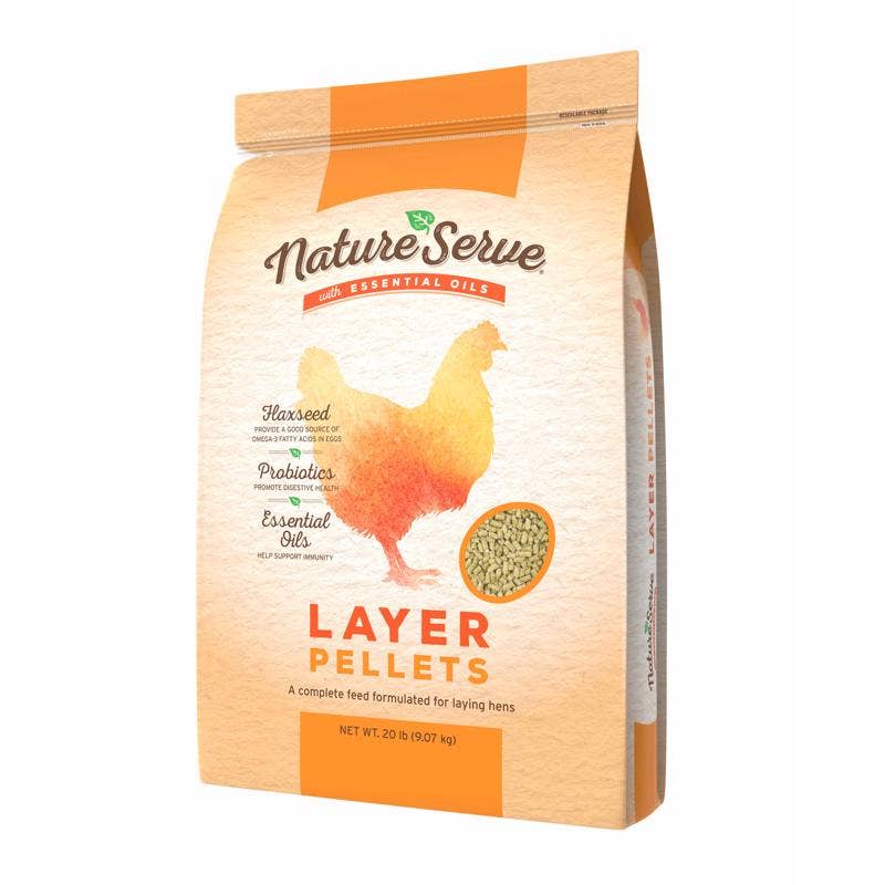 Everyday Supply Co - Wholesale Pet Food - Not Cat/Dog - NatureServe Poultry Feed Pellets, 20 lb0