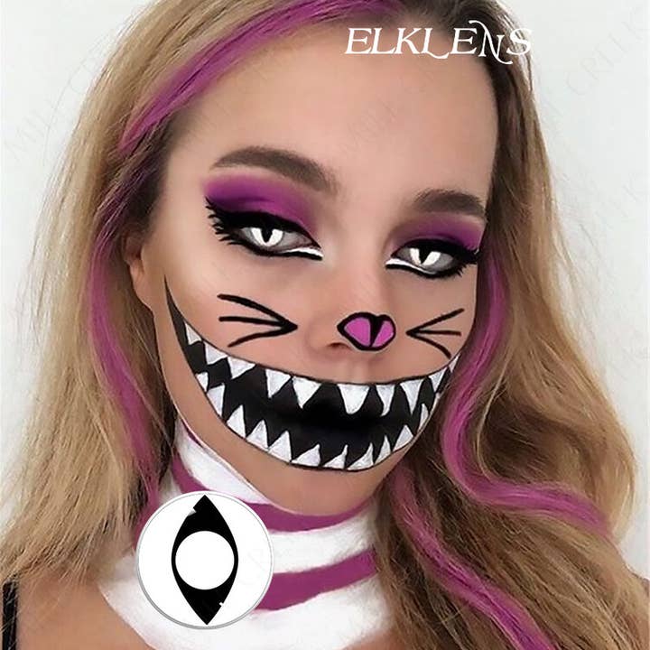 ELKLENS - Venta al por mayor Disfraz - Unisex - Lentes de contacto Cosplay ojo de gato Let Us Be Mysterious Demons Halloween