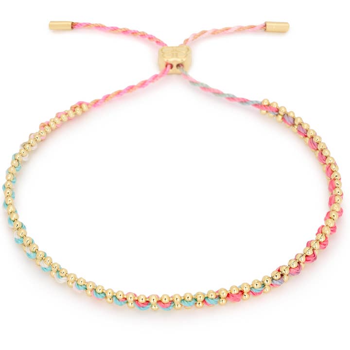 Bracciale Braid Candy Gold per la vendita all'ingrosso da parte di Boho Betty
