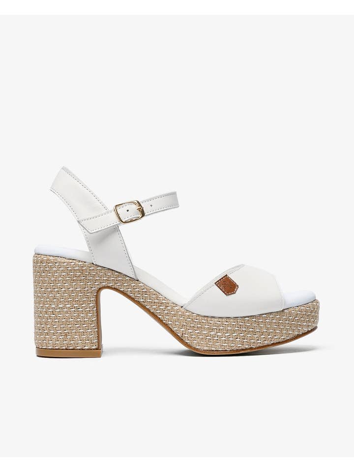 POPA - Wholesale Sandals - Women's - Daira White Leather Sandal