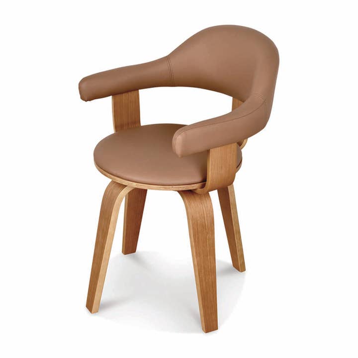 Chaise Suédoise beige pivotante pied clair L57 P53,5 H76cm pour la vente par Opjet Paris