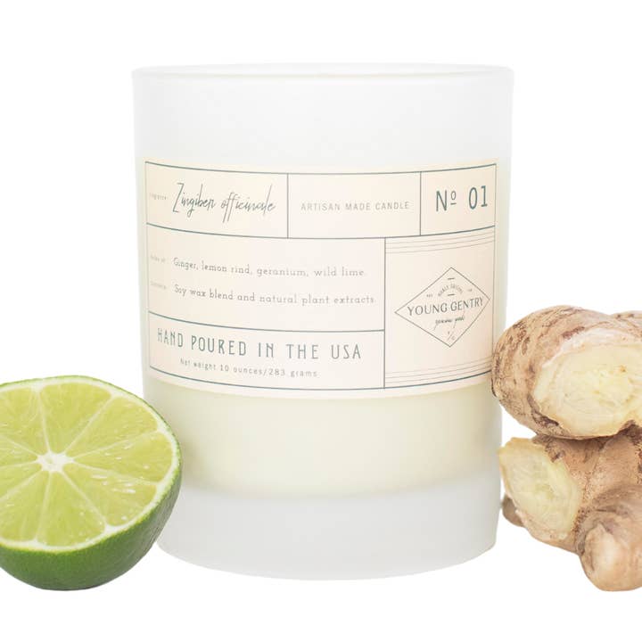 Apothecary Candle | No 01 | Zingibar officianal for wholesale by Young Gentry