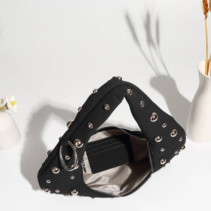 Dipped Shop - Wholesale Shoulder bag – women's - Chunky Rivet Punk Style Trendy Handbag DP25F7055
