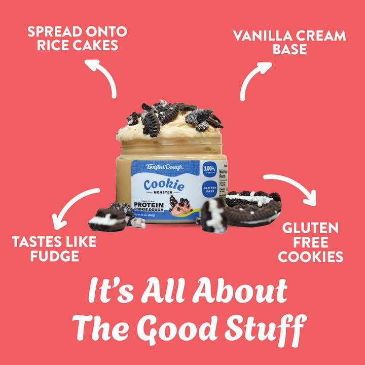 Twisted Dough - Wholesale Cookie Mix - Cookie Monster Protein Cookie Dough4