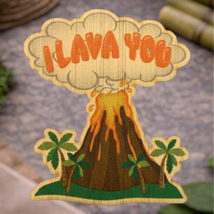 I Lava You for wholesale by Bamboo Wood Stickers