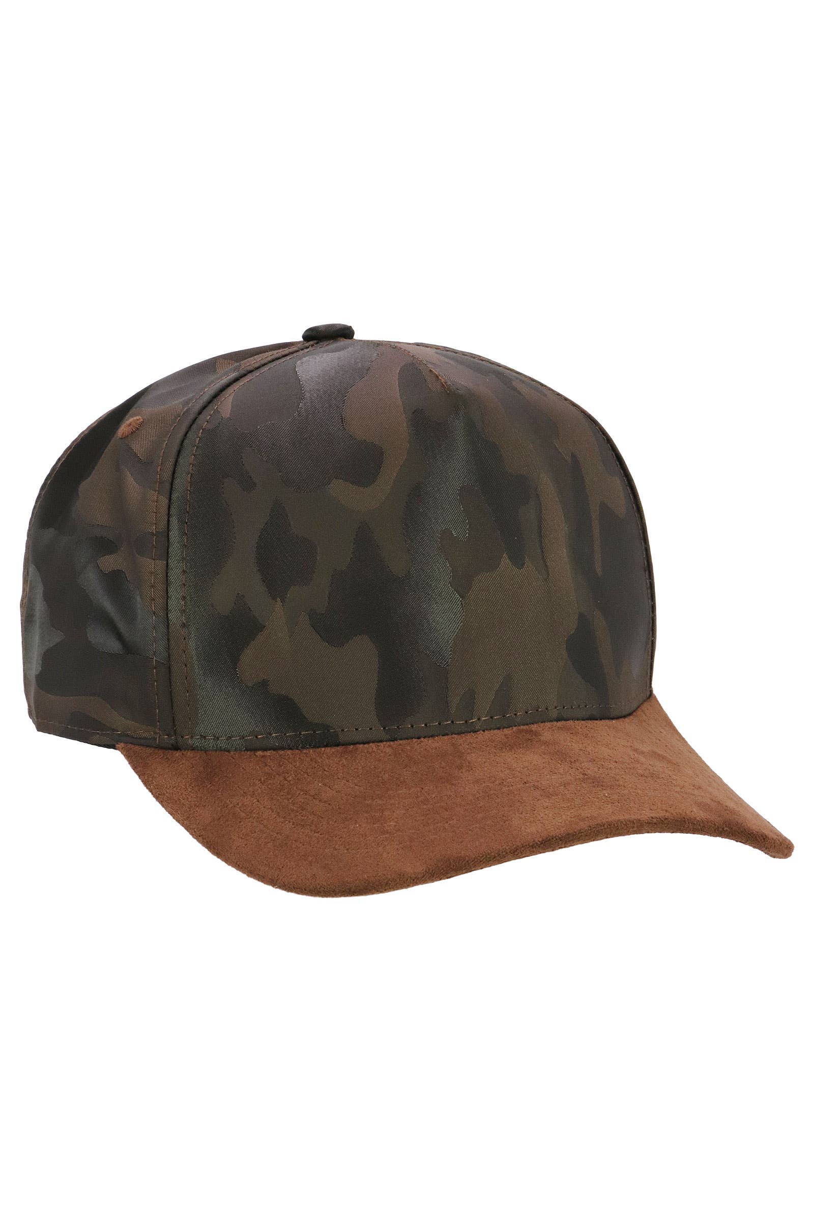 Cap Zone - Vendita all'ingrosso Cappellino da baseball - Unisex - Berretto da baseball a 5 pannelli con visiera in camoscio vegano mimetico7
