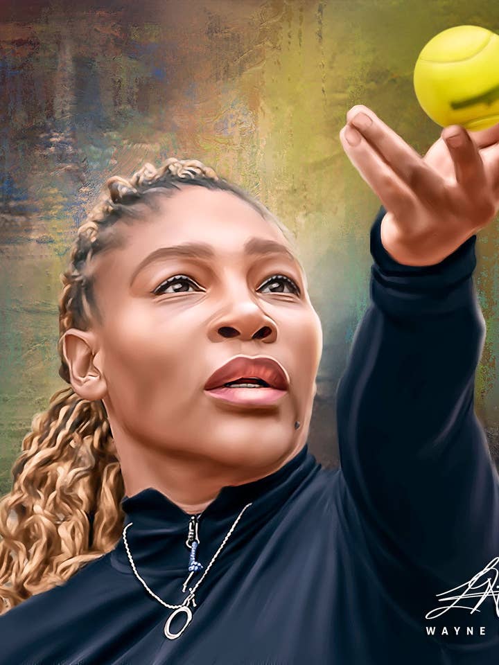 Serena Williams for wholesale by Wayne Flint Digital Portraits
