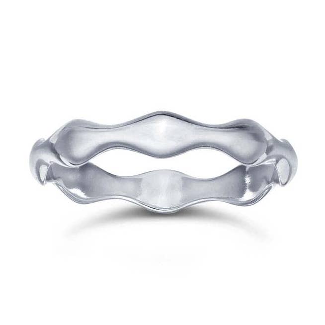 Wavy Stacking Ring - Sterling Silver for wholesale by NOLI