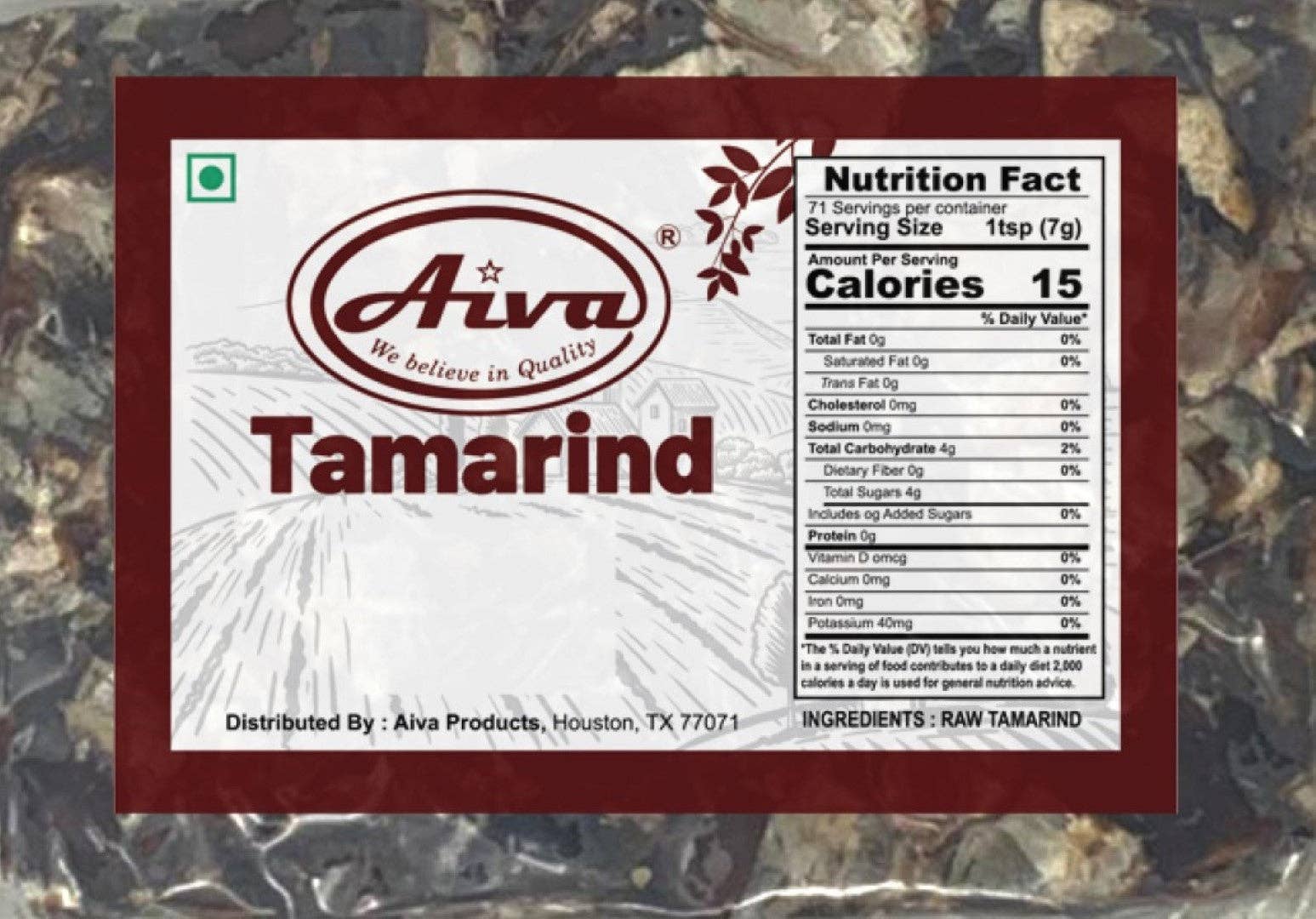 Aiva Products - Wholesale Dried Spice - Tamarind Slab (block) Seedless1