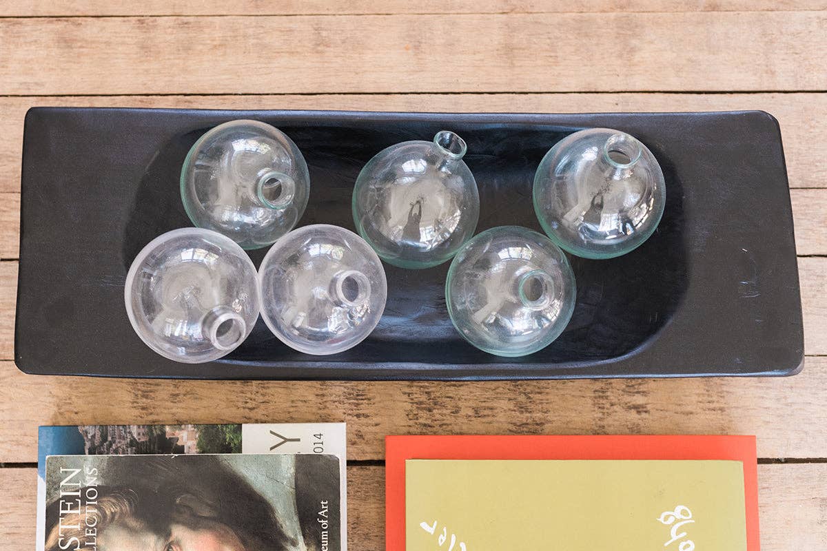 etúHOME - Wholesale Vase - Glass Sphere Bud Vase, Clear5