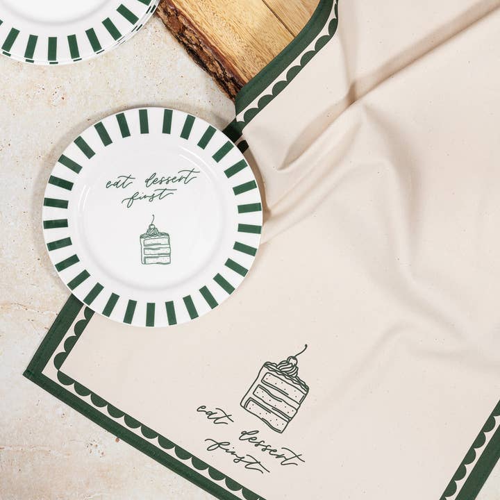 Pintail Candles | Avalon Home – wholesale Dinner plate – Eat Dessert First Bone China Plate3