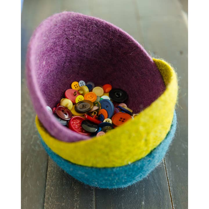 Fibres of Life - Wholesale Decorative Plate/Dish/Bowl - Felt Bowl - Small4
