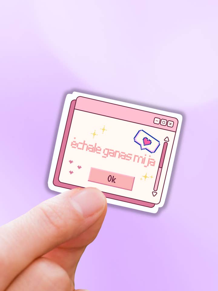 Schattige Spaanse sticker, Hispanische vinylsticker, échale ganas voor wholesale door Lalatina Shop