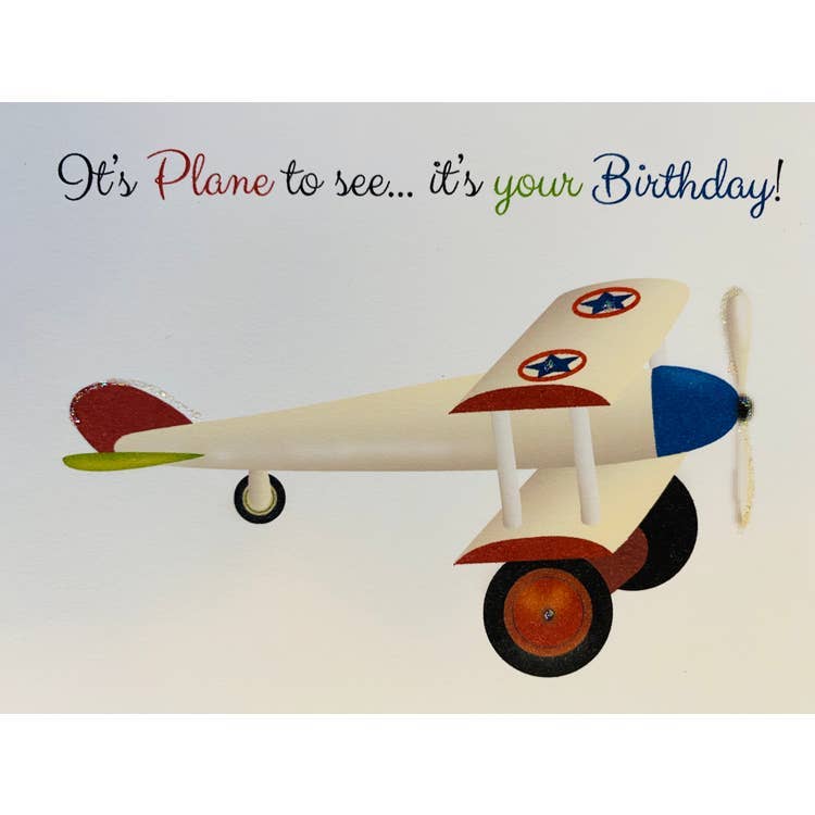 Studio Daedre - Wholesale Birthday Card - Toy Plane - Loose Cards0