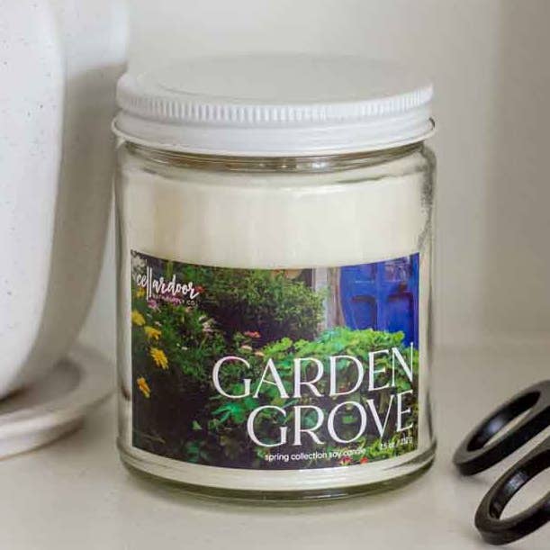 Garden Grove - 7.5 oz Soy Candle for wholesale by Cellar Door Bath Supply Co.