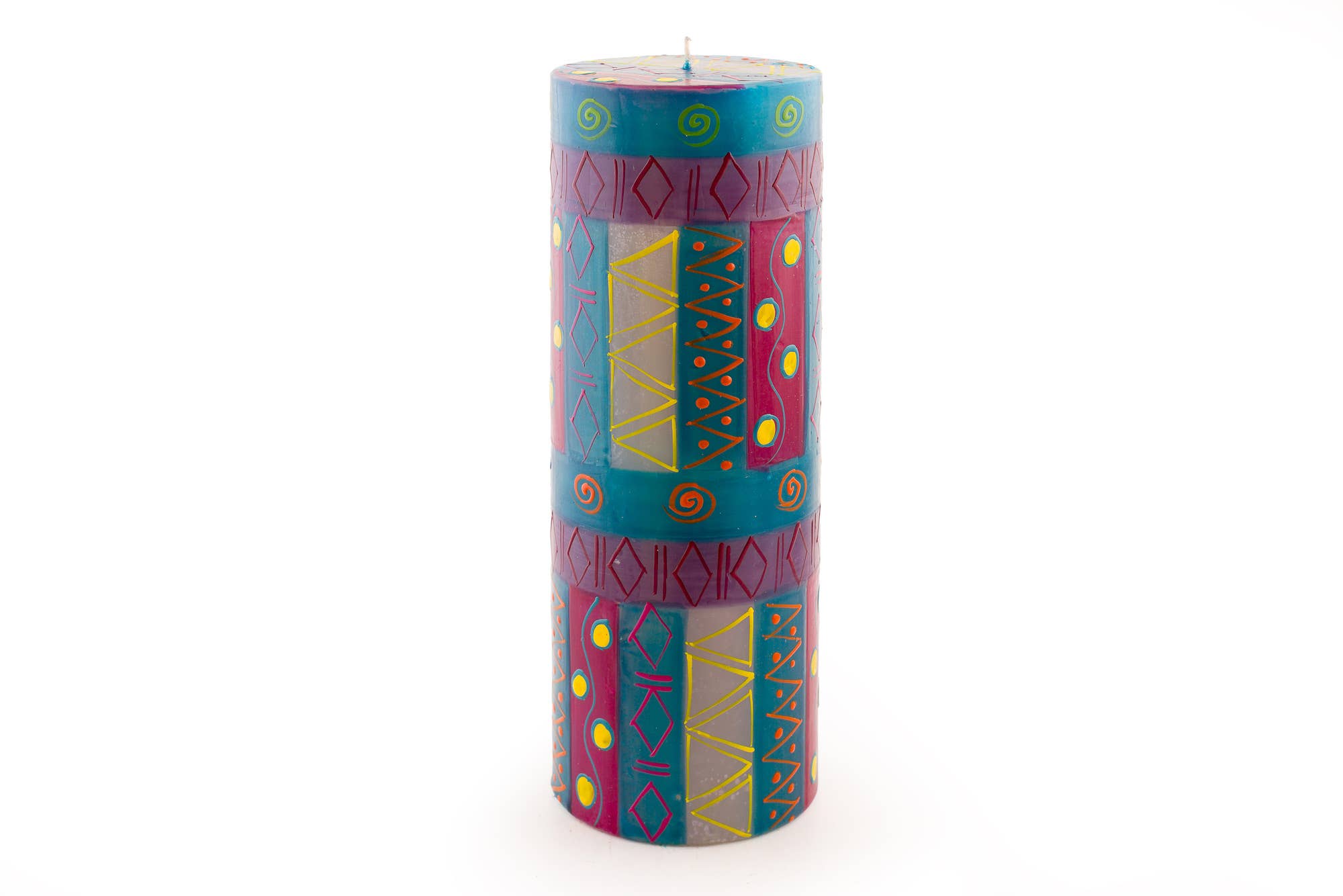 Thumbprint Artifacts - Wholesale Pillar Candle - Blue Moon Candle1
