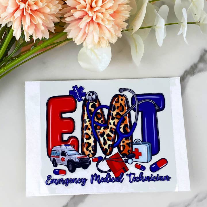 EMT | 4" UV DTF Decal for wholesale by HKS Custom Designs