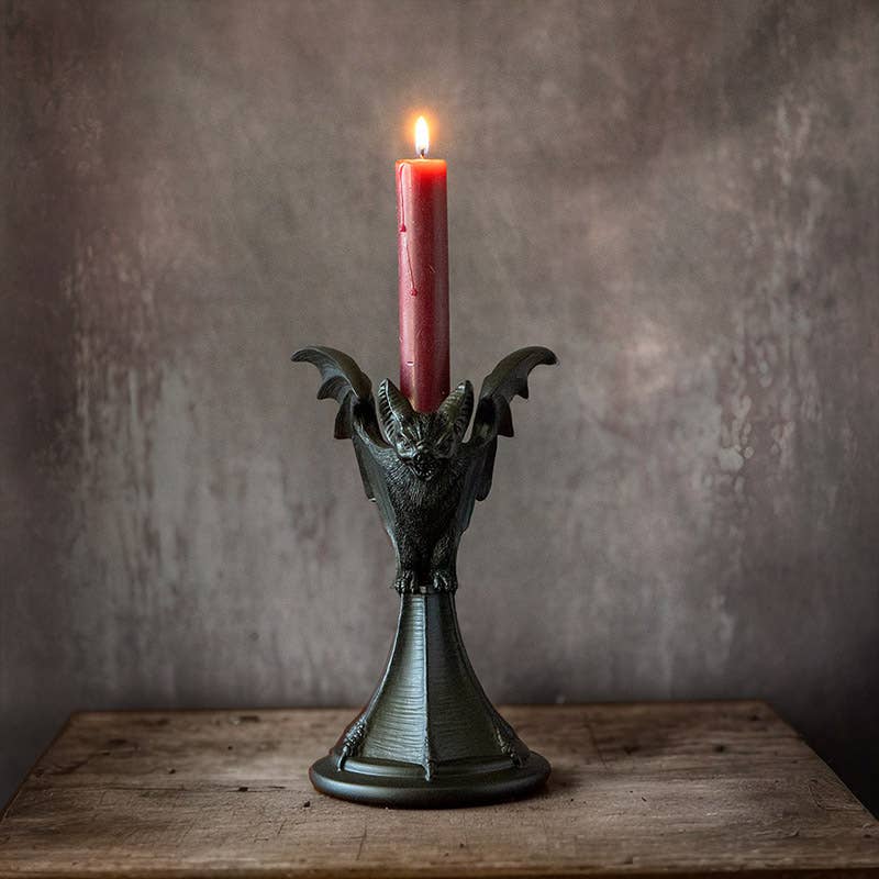 Pacific Trading - Wholesale Candle Holder - Vespertilio Haunted Mansion Bat Candle Holder
