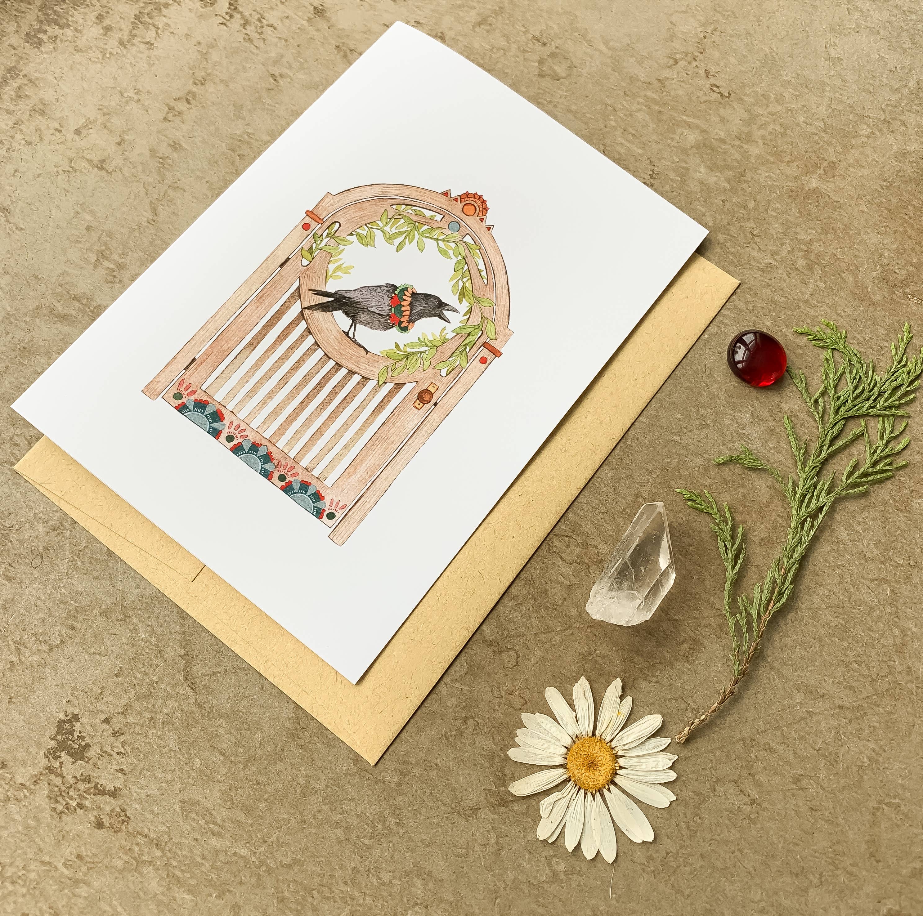 Polanshek of the Hills - Vente Carte de vœux classique - Carte - Porte du jardin de Jack2