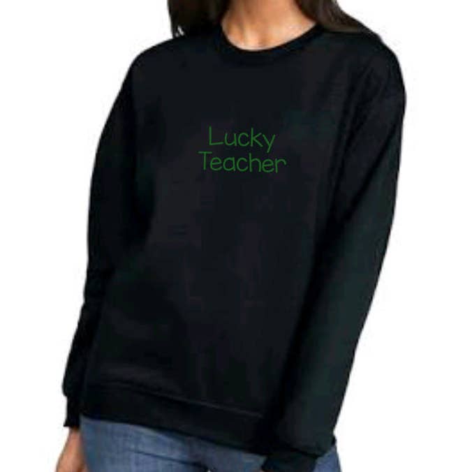 Lycklig Lärare Broderad Tröja för wholesale av Dukes Designs & Creations