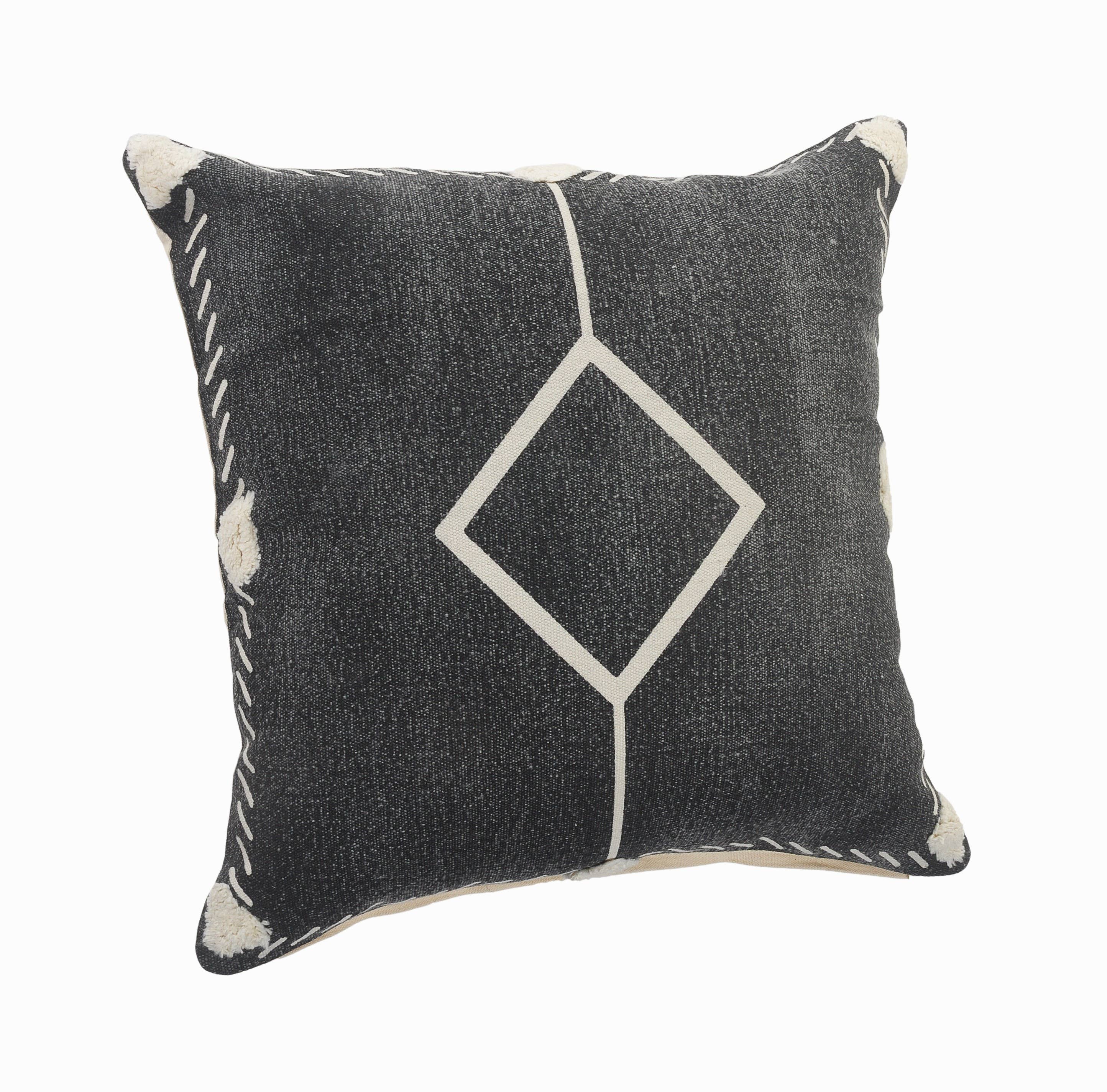LR Home - Wholesale Throw/Decorative Pillow - Flat-Woven Black & White Decorative Throw Pillow1