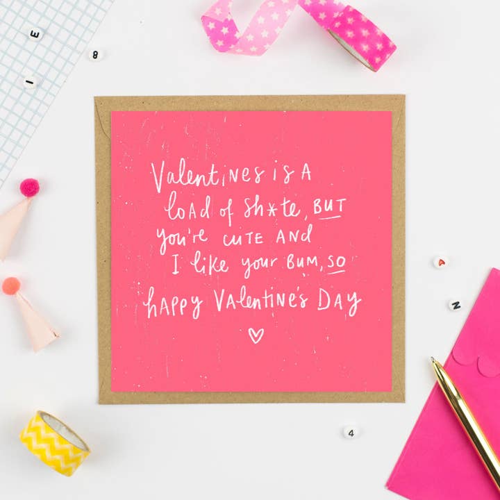 Carte de vœux « La Saint-Valentin, c’est n’importe quoi » pour la vente par Pickled Pom Pom