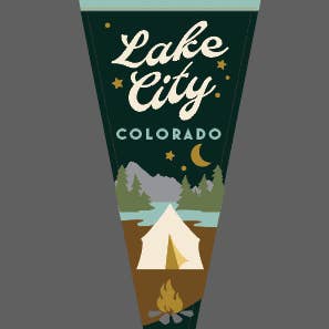 Lake City Camper Pennant for wholesale by Yoho & Co.