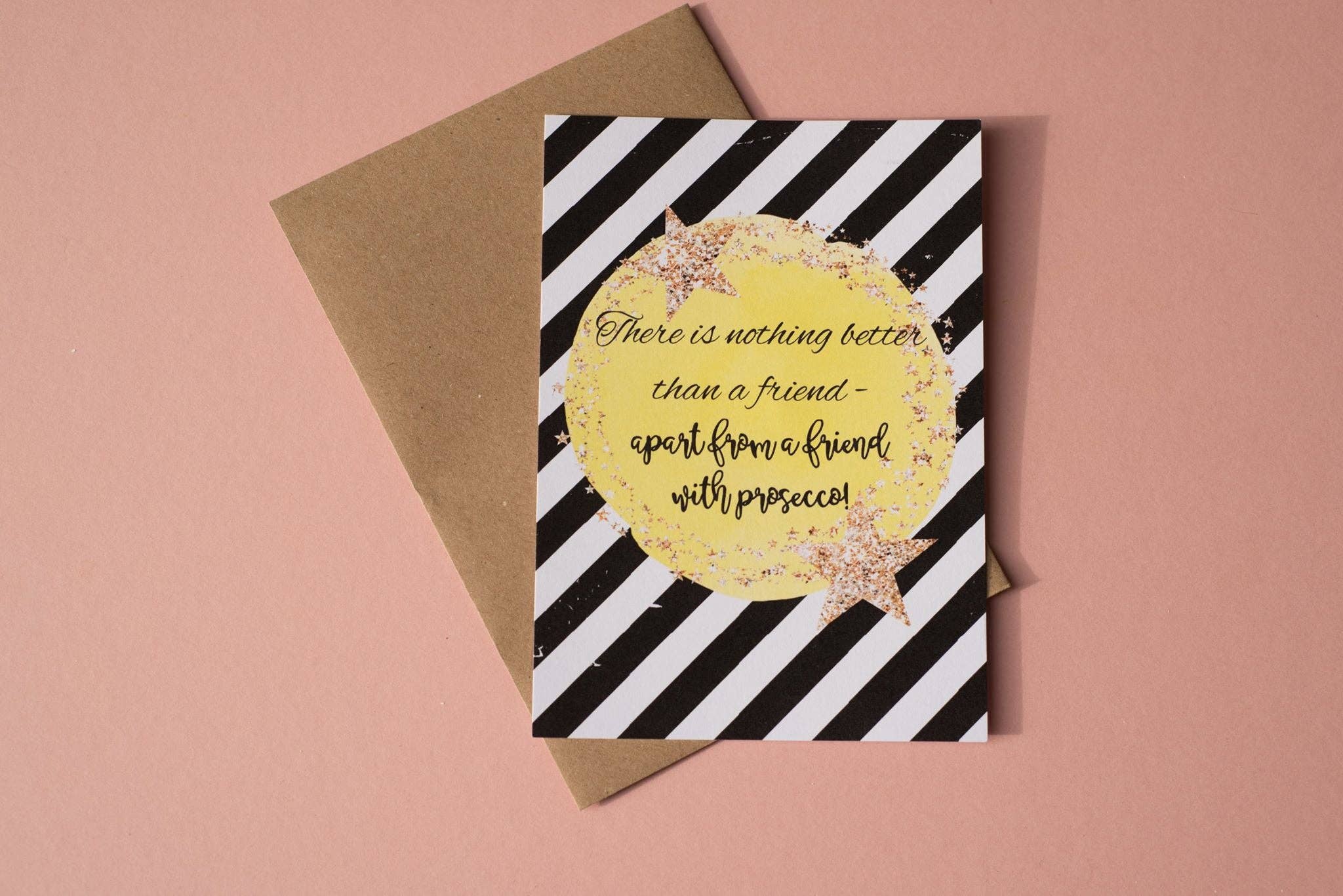 Dios Designs – wholesale Postcard – A6 Postcard Print - Yellow Star Alcohol11