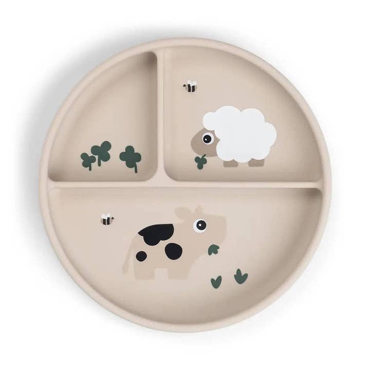 Stick&Stay Compartment Plate Tiny Farm Sand for wholesale by Done by Deer