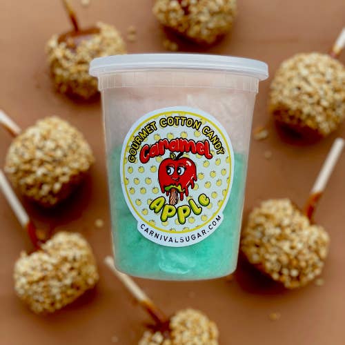 Caramel Apple - Gourmet Caramel Apple Cotton Candy for wholesale by Carnival Sugar