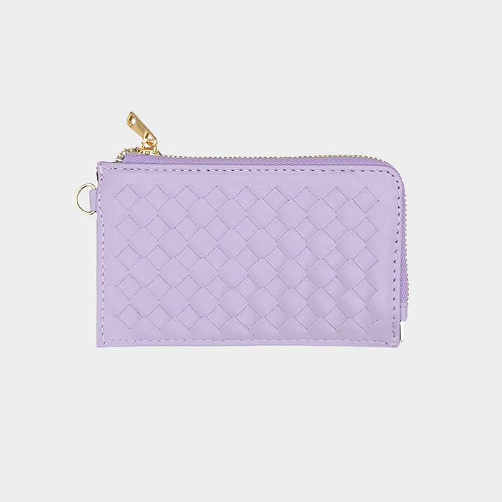 Sensibling Corp. - Wholesale Wristlet - Faux Leather Basket Weave Flat Card Holder Wallet Wristlet16
