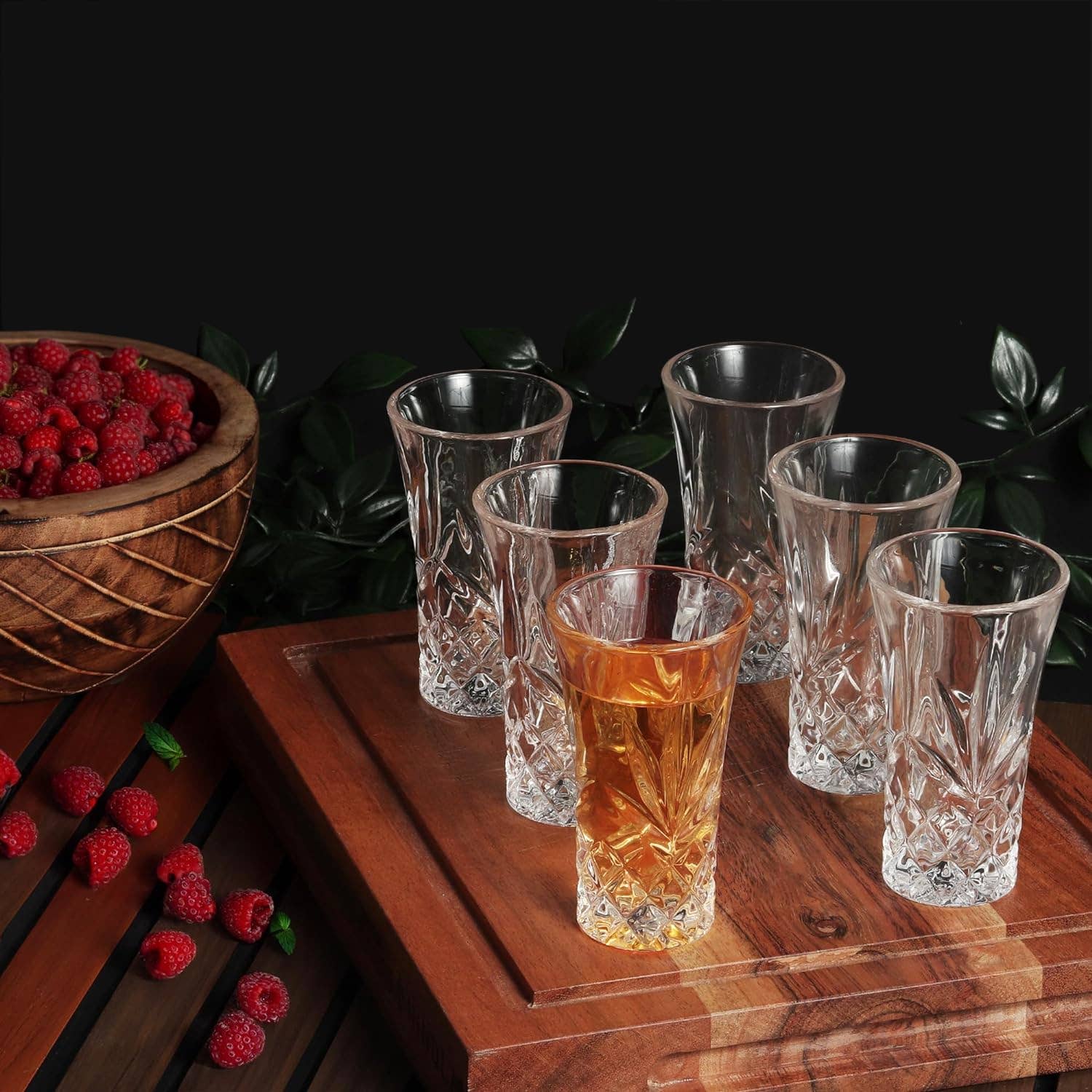 Garden Guru Lawn & Garden Tools - Wholesale Shot Glass - QUAFFER Tequila Heavy Base Shot Glasses 2oz (Set of 4)6