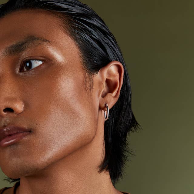 Carré Y - Wholesale Hoop Earrings - Noa Silver3