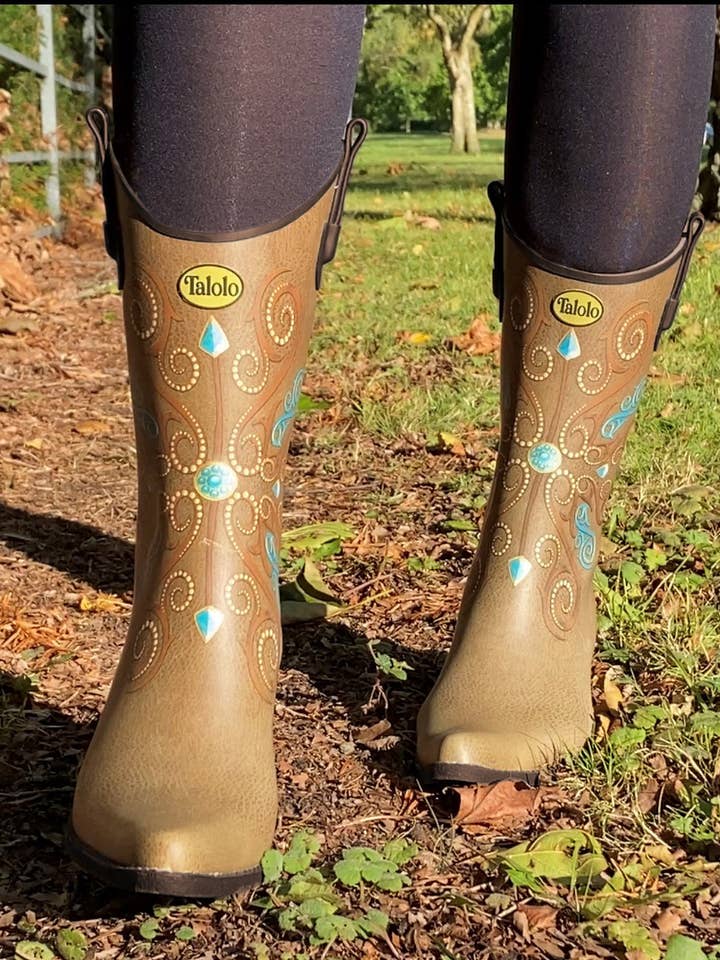 Talolo Boots - Wholesale Rain Boots - Women's - Dallas Dreamer western style cowgirl rain boots